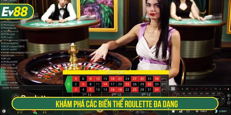 Khám phá các biến thể roulette đa dạng